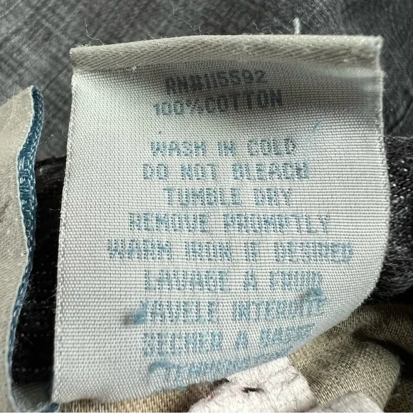 Robin's Jean Men's Raw Denim Straight Leg Black Jeans with Studs, size 38